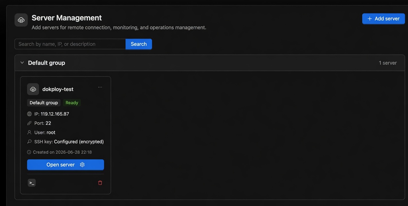 Server list